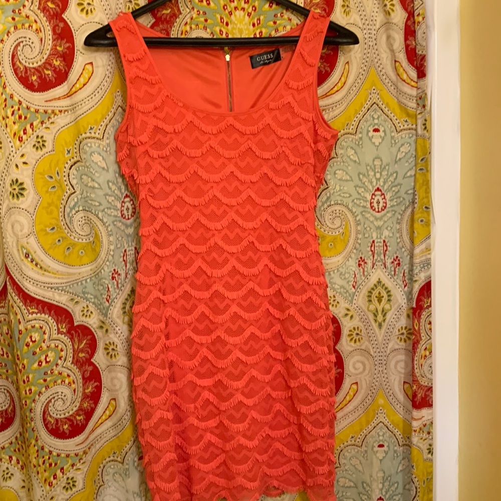 Never worn Guess coral dress